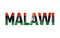 Malawi flag text font