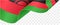 Malawi flag wave isolated on png or transparent background vector illustration