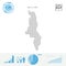 Malawi People Icon Map. Stylized Vector Silhouette of Malawi. Population Growth and Aging Infographics