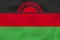 Malawi waving flag. Malawi national flag background texture