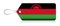 Malawian flag label, Made in Malawi