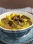 Malay traditional homemade called daging salai masak lemak or smoked beef cooked with chili, turmeric gravy and coconut milk