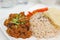 Malay vegetarian chicken or mutton red rice