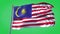 Malaysia animated flag pack in 3D and green screen