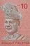 MALAYSIA - CIRCA 2012 : Tunku Abdul Rahman (1903-1990) on banknote fourth series from Malaysia. Chief Minister of the Federation