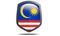 Malaysia country flag shield icon