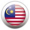 Malaysia Flag Aqua Button