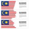Malaysia Flag banners collection independence day