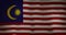 Malaysia flag fabric texture waving in the wind