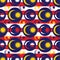 Malaysia flag icon symmetry seamless pattern