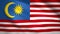 Malaysia flag moves in the wind