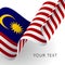 Malaysia flag. Patriotic design. Vector.