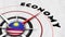 Malaysia Globe Sphere Flag and Compass Concept Economy Titles