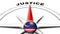 Malaysia Globe Sphere Flag and Compass Concept Justice Titles â€“ 3D Illustrations