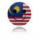 Malaysia happy icon with reflection illustration