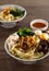 Malaysia hawker food - Pan Mee is made with a simple flour-based dough with anchovy broth