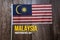 \\\'Malaysia Independence Day\\\' word flat lay concept