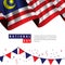 Malaysia National Day Vector Template Design Illustration