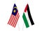 Malaysia and Palestine flags