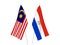 Malaysia and Paraguay flags