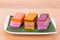 Malaysia popular assorted kuih lapis sweet dessert