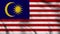 Malaysia realistic waving flag in fabric style