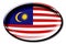 Malaysia - round country flag with an edge