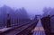 Malaysia: A train bridge over a river in Taman Negara National Park