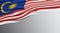 Malaysia Wavy Flag clipping path