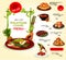 Malaysian cuisine restaurant menu template design