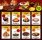 Malaysian cuisine restaurant menu template design