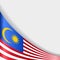 Malaysian flag background. Vector illustration.