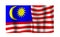 Malaysian flag in fabric. 31 August Malaysia Independence Day