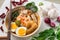 Malaysian food prawn mee