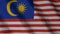 Malaysian national flag. State flag of Malaysia illustration. 3d rendering.