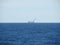 Malaysian territorial waters. Marine landscape from the deck of a cruise ship.