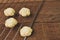 Malaysian traditional cookies called as KUIH BANGKIT CHEESE served during Eid Mubarak