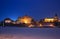 Malbork Castle at night