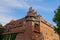 Malbork castle in Poland with fortification and turret towers