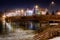 Malbork at night with Marienburg Castle