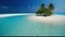 Maldives AI Generated Island Illustration with Clear Seas, Stunning Sea View, and Blue Skies - A Picture Perfect Paradise