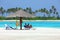 Maldives beach sunbathe