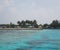 Maldives. Fishing island in the ocean.