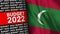 Maldives Flag with Budget 2022 Title
