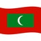 Maldives flag vector isolated 2