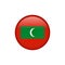 Maldives flag vector isolated 5