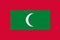 Maldives national flag. Vector illustration