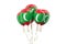 Maldives patriotic balloons, holyday concept