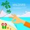 Maldives Tropical Island Summer Vacation Paradise