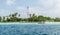 MALDIVES â€“ November 17, 2017: small tropical Gulhi island in Indian Ocean, Maldives